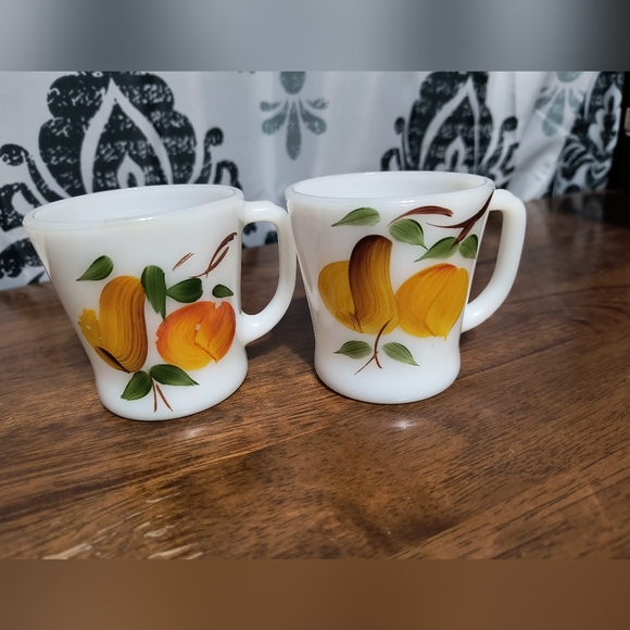 Vtg 60sFire King Gay Pear/Blueberry Set - Picture 3 of 8